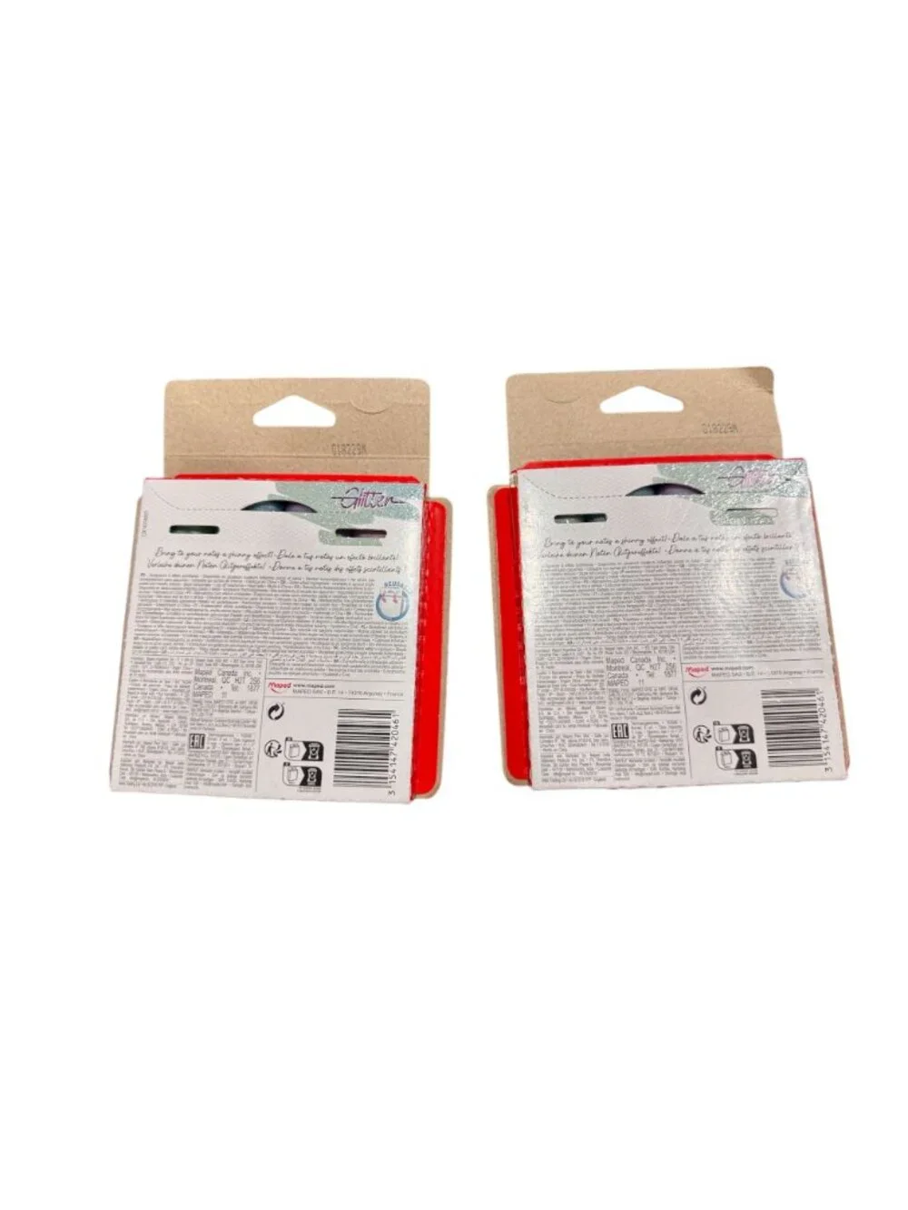 Set of 2 - Maped Glitter Pastel Highlighters - Pack Of 4 With Recyclable Packagi